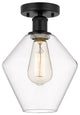 Innovations 616-1F-BK-G652-8 Cindyrella 1 Light Semi-Flush Mount, Matte Black
