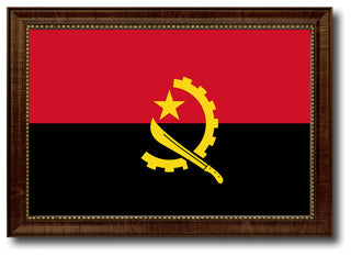 Angola Country Flag Canvas Print, 21"x30"