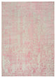 Rose Pink All Over Design Wool and Art Silk Jacquard Hand Loomed Rug, 10'x14'