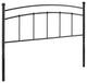 Abigail Full Metal Headboard Black
