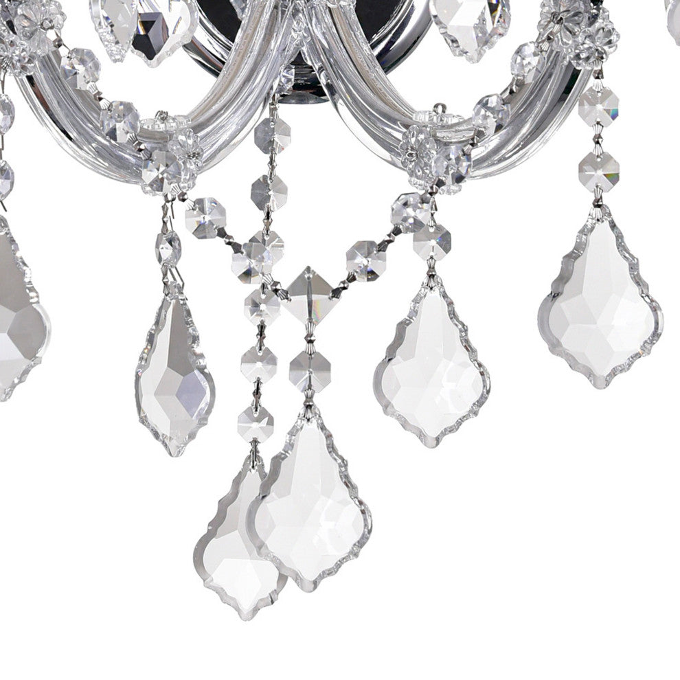 Maria Theresa 3 Light Wall Sconce With Chrome Finish