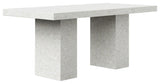 Mixx Elcor Bar Height Dining Table 47"x95", Ivory Terrazzo