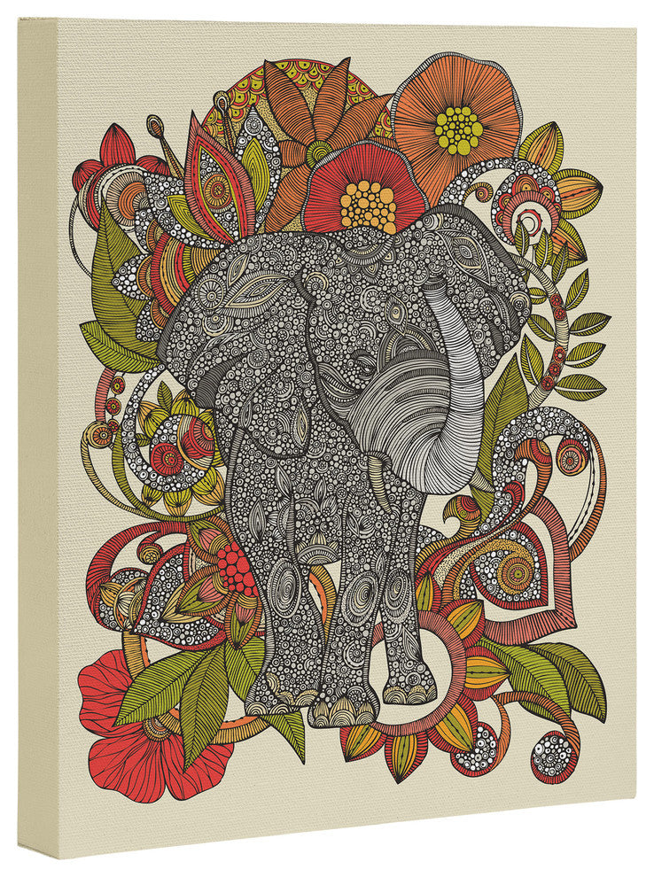 Deny Designs Valentina Ramos Bo The Elephant Art Canvas