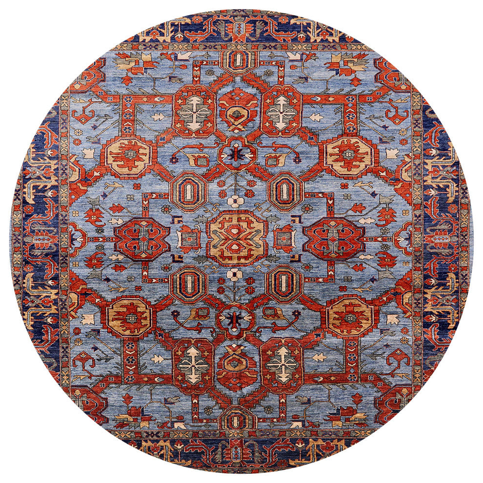 Ahgly Company Indoor Round Mid-Century Modern Area Rugs, 3' Round