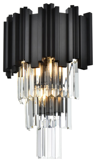 Home Living 12" Wall Sconce, Black