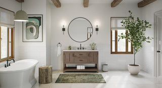 The Betsy Bathroom Vanity, Brown, 54", Single Sink, Freestanding