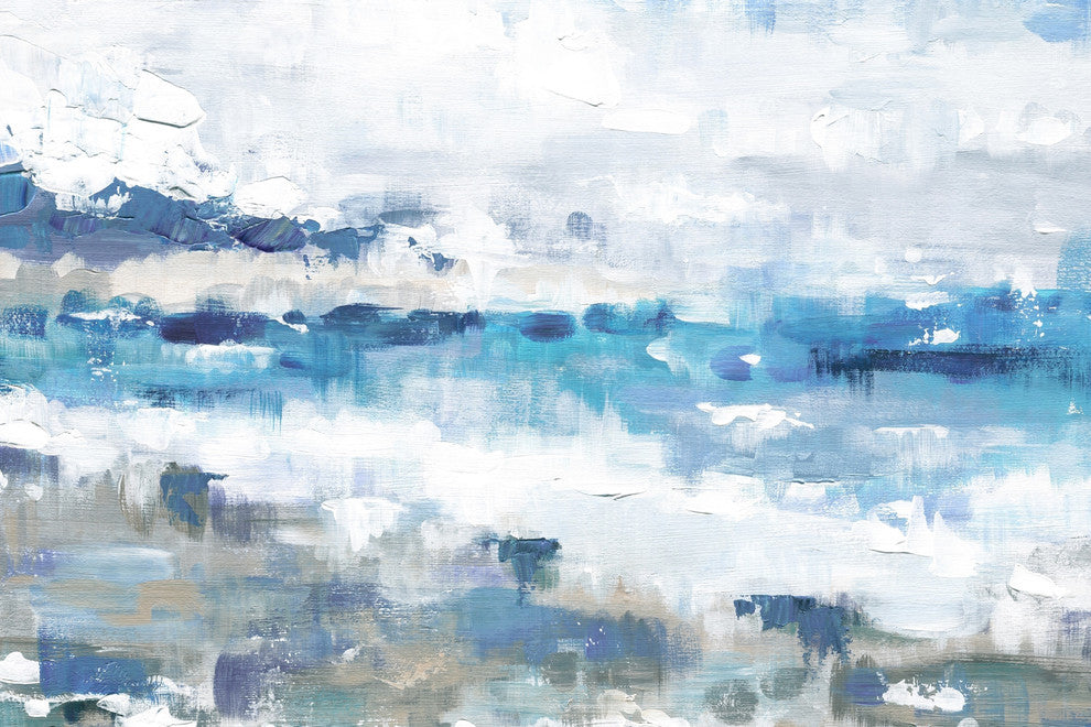 "Thumping the Shore" Painting Print on Wrapped Canvas, 36"x24"