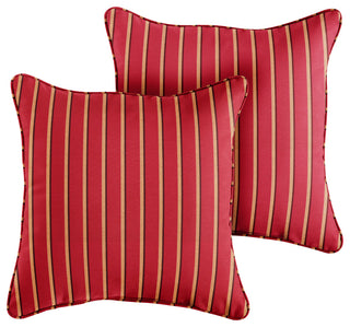 Sorra Home Sunbrella Outdoor Corded Pillows, Set of 2