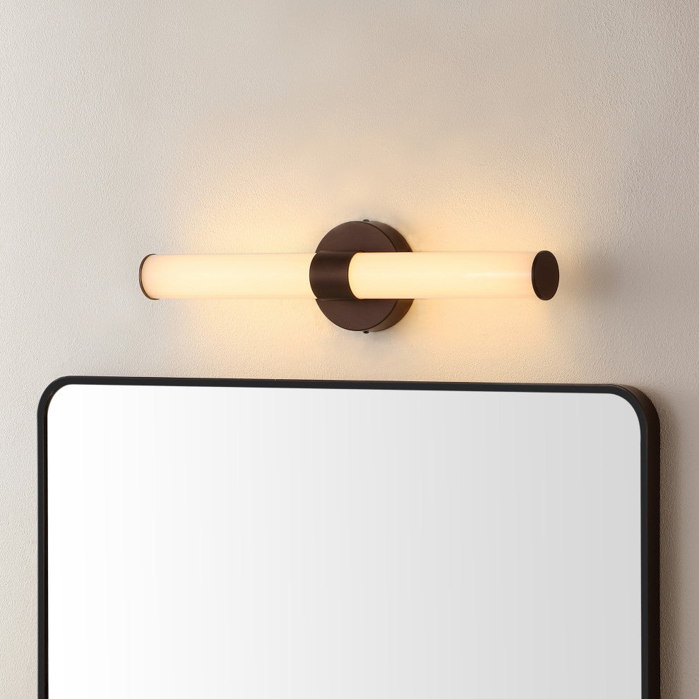 Brooks 20.13" 1-Light Iron Integrated LED Vanity Light, Oil Rubbed Bronze