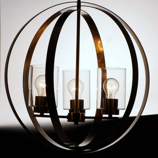 Maxim 25254CL Sentinel 3 Light 21"W Pendant - Satin Nickel