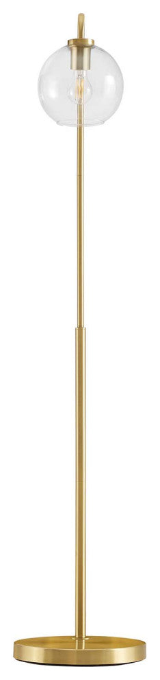 Floor Lamp Light, Gold, Glass, Metal, Modern, Mid Century Bistro Hospitality