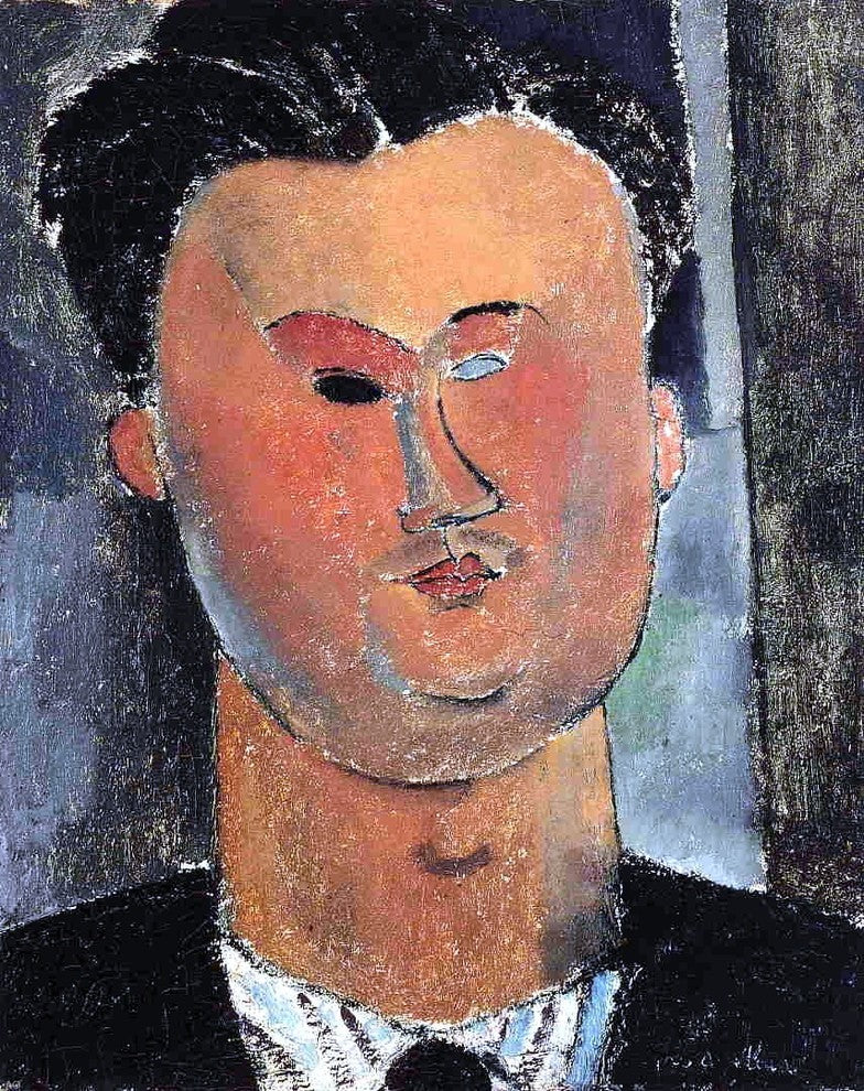 Amedeo Modigliani Pierre Reverdy - 20" x 25" Premium Canvas Print