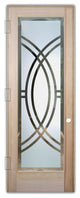 Interior Prehung Door or Interior Slab Door - Demi Circle - Douglas Fir...