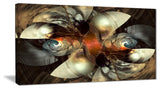 "Brown Fractal Artwork" Abstract Digital Art Canvas Print