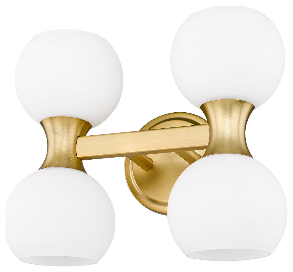 Z-LITE 4-Light Vanity, Modern Gold
