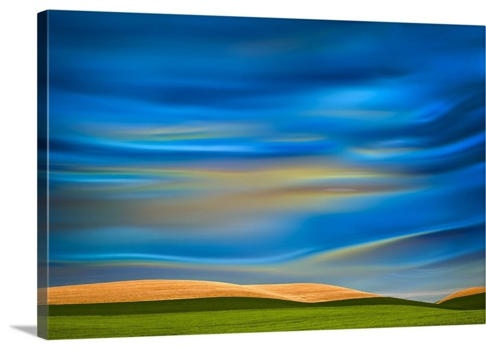 "Palouse Abstract I" Wrapped Canvas Art Print, 36"x24"x1.5"