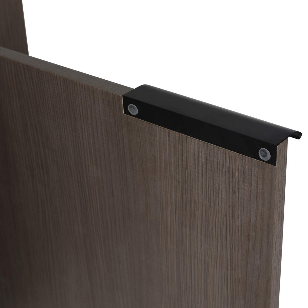 Fine Fixtures Elmridge Modern Bathroom Vanity, Gray Oak, 24", Right Hand