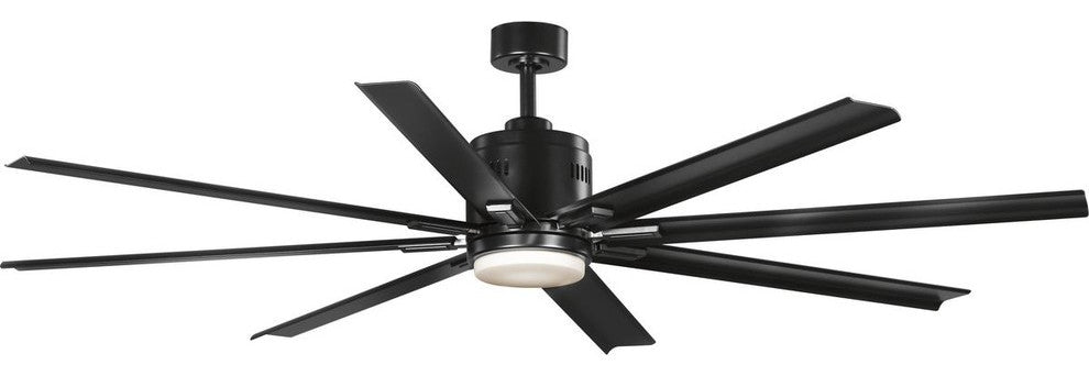 Vast Collection 72-In 18W LED 8-Blade Fan, Black
