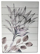 Muted Brown Protea Print Wood Plank Wall Art