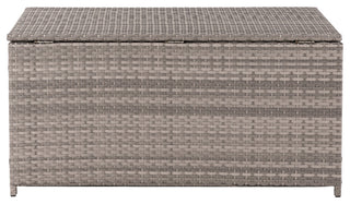 Outdoor Wicker Storage Box, Gray