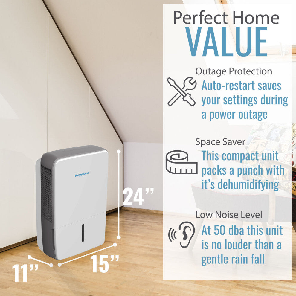 35 Pint Dehumidifier With Electronic Controls