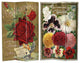 6' Tall Double Sided Flower Seeds Canvas Room Divider, Roses