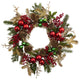 24" Ornament, Pine and Pine Cone Wreath