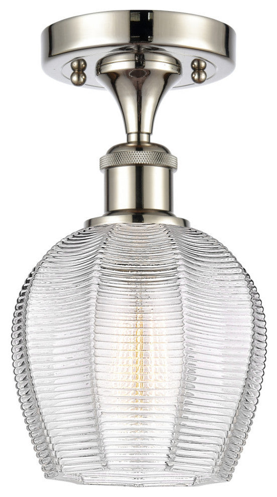 Innovations 516-1C-PN-G462-6 1 LightSemi-Flush Mount, Polished Nickel
