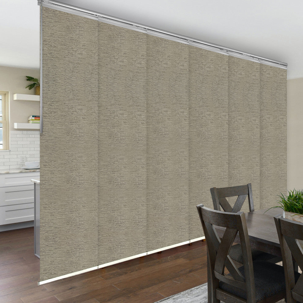 Nilo 6-Panel Track Extendable Vertical Blinds 98-130"W