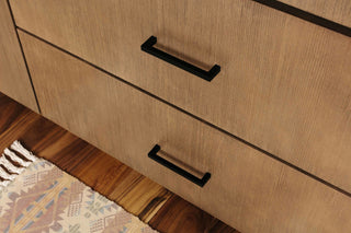 Top Knobs M1159 Square 5-1/16 Inch Center to Center Handle - Flat Black