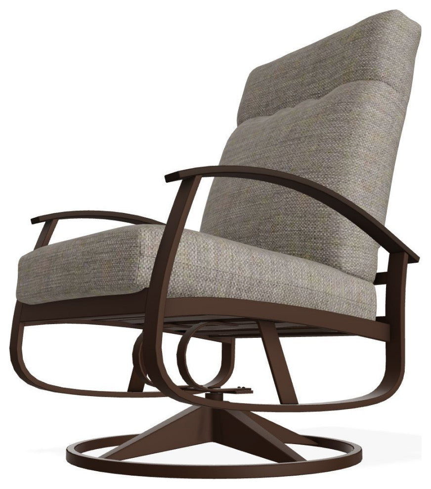 Belle Isle Cushion Deep Seat Outdoor Swivel Rocker, Cast/Kona