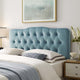 Light Blue Annabel King Diamond Tufted Performance Velvet Headboard