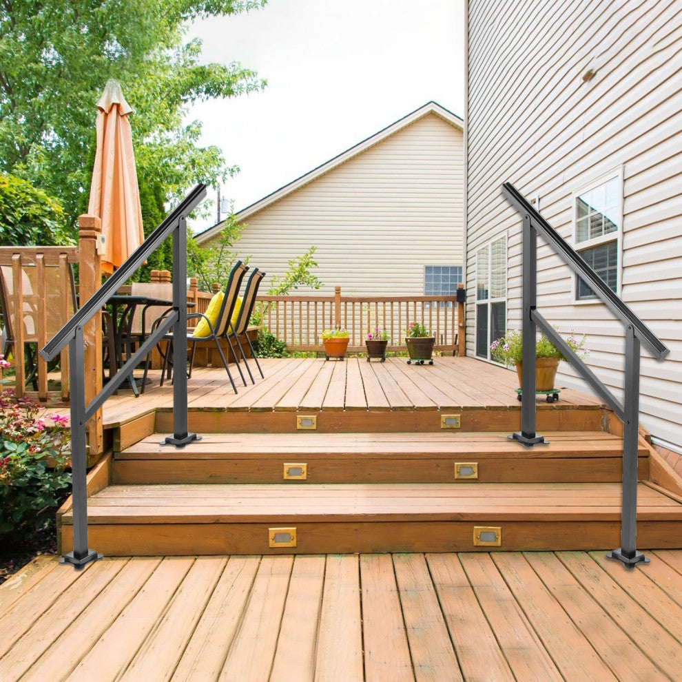 Outdoor Handrails Aluminum Stair Railing Staircase Handrail, 3ft