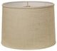 14" Light Wheat Throwback Drum Linen Lampshade