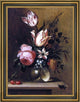 Hans Bollongier Flowers in a Vase Framed Premium Canvas Print, 18"x24"