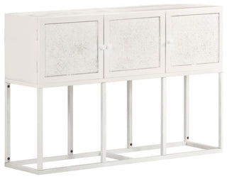 vidaXL Sideboard Kitchen Buffet Cabinet with Carved Design Solid Wood Mango