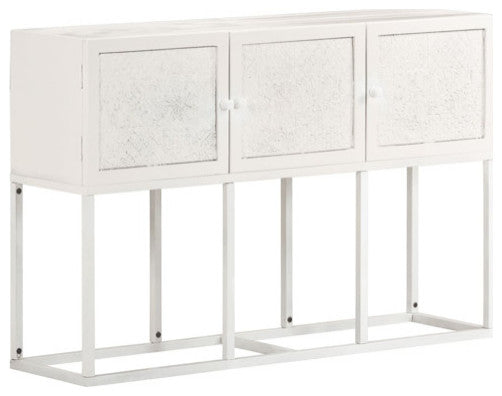 vidaXL Sideboard Kitchen Buffet Cabinet with Carved Design Solid Wood Mango