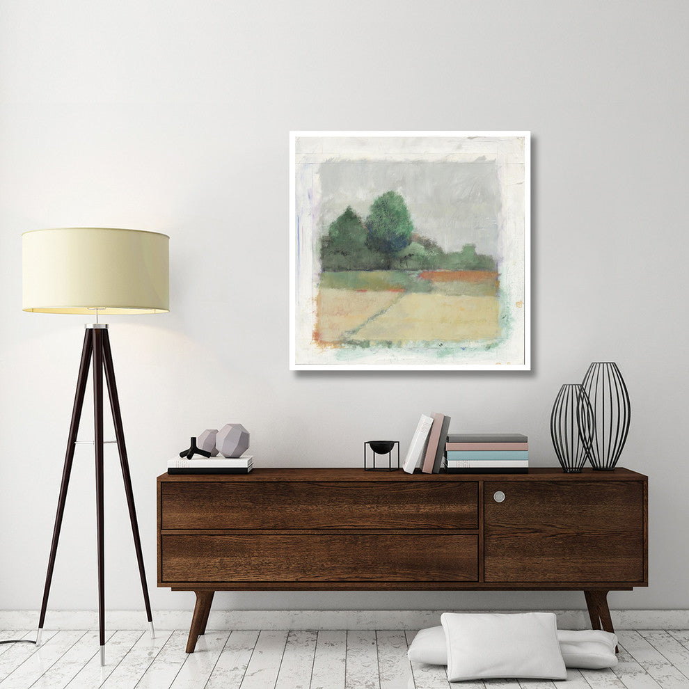 "Path Through the Field Crop Green" Paper Print by Avery Tillmon, 42"x42"