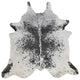 Black and White Salt and Pepper Brazilian Cowhide, 6x7