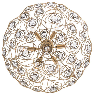Varaluz 500P06 Ethereal Rose 6 Light 24"W Abstract Chandelier - Havana Gold