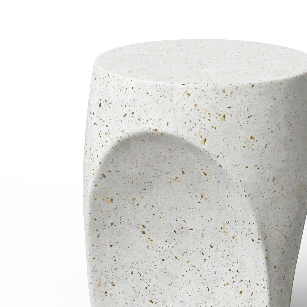 Mixx, Thalia Stool, Ivory Terrazzo