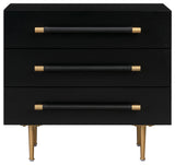 Trident Nightstand, Black