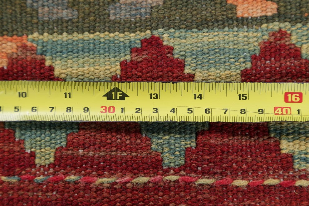 Flat-Woven Southwestern Kilim Turkish 8' Oriental Runner Rug, 8'2"X2'6"