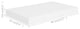 vidaXL Wall Shelf Floating Shelf Display Shelf for Book Wall Mounted White