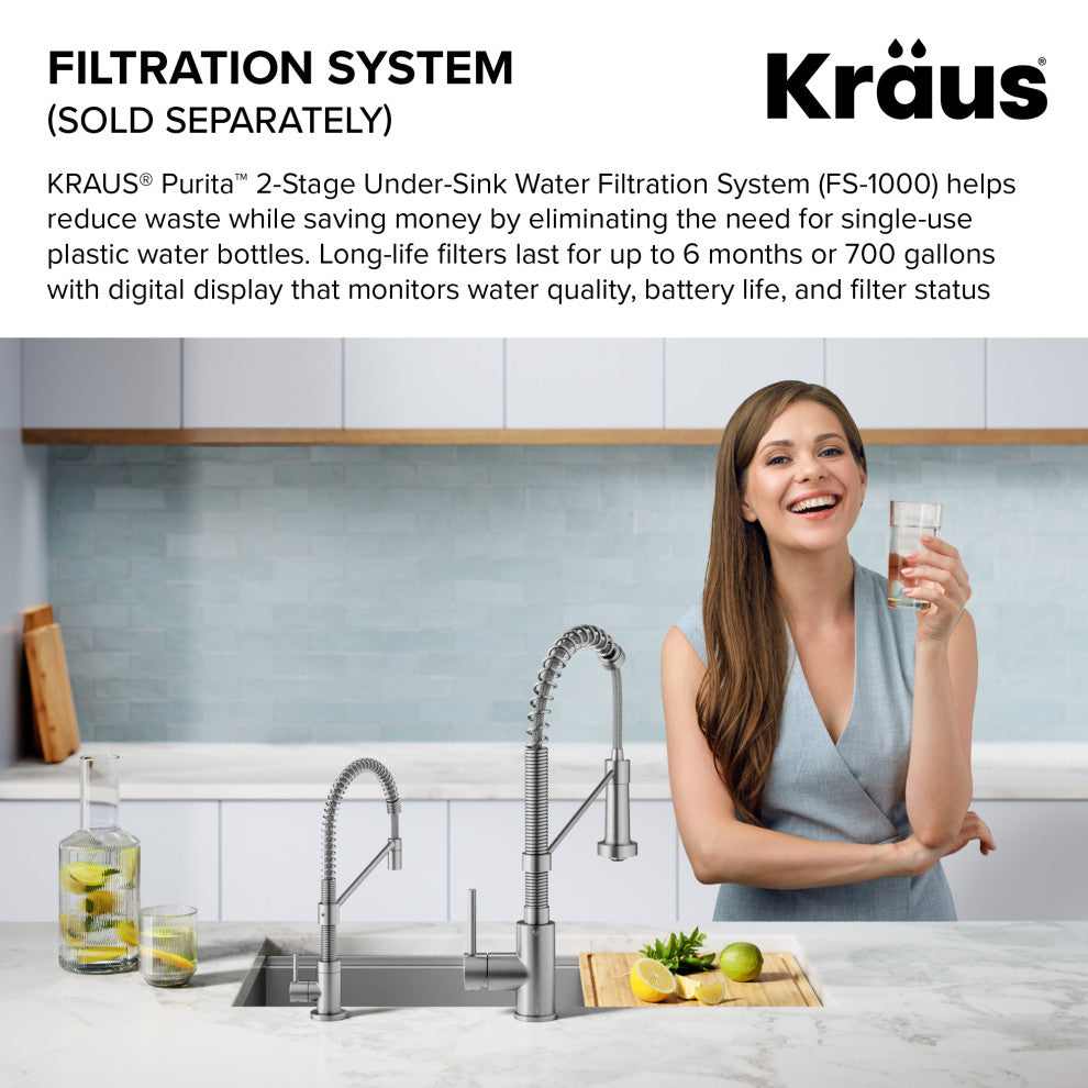 Bolden 1-Handle Drinking Water Filter Faucet for Water Filtration System, SFS