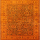 Ahgly Company Indoor Square Mid-Century Modern Area Rugs, 7' Square