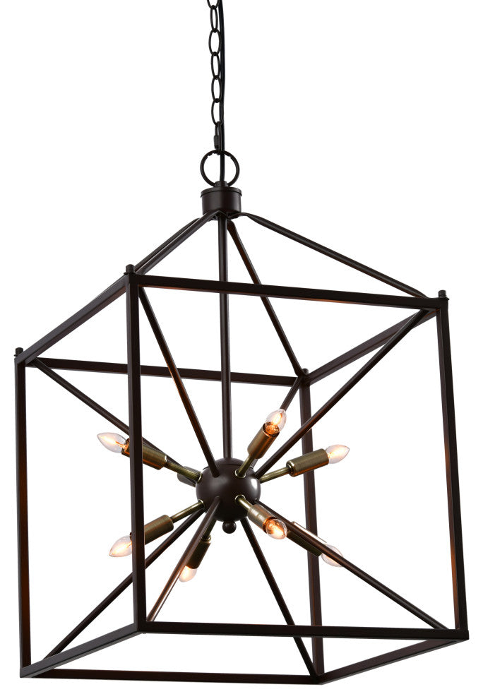 Lazzur Touques 8 Light 16" Matte Oil Rubbed Bronze Pendant