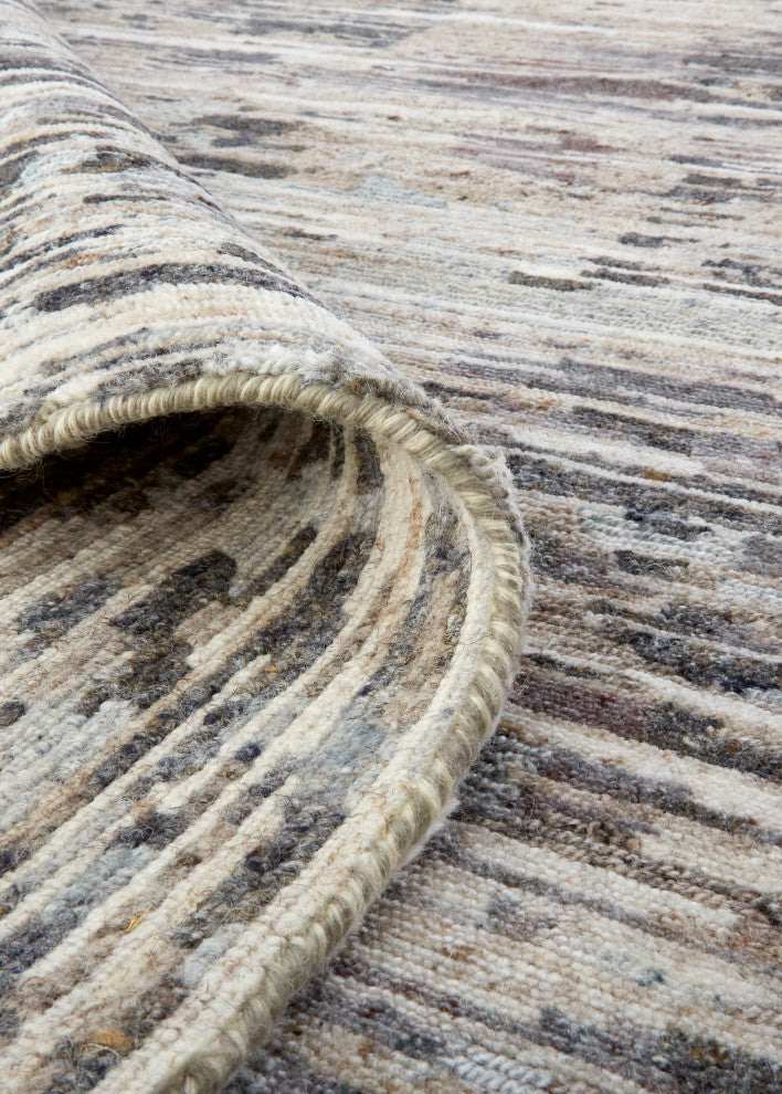 Weave & Wander Clarkson Rug, Gunmetal/Silver Blue3ft-6in x 5ft-6in