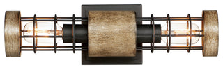 Maxim 12512 Homestead 2 Light 5" Tall Wall Sconce - Driftwood / Black