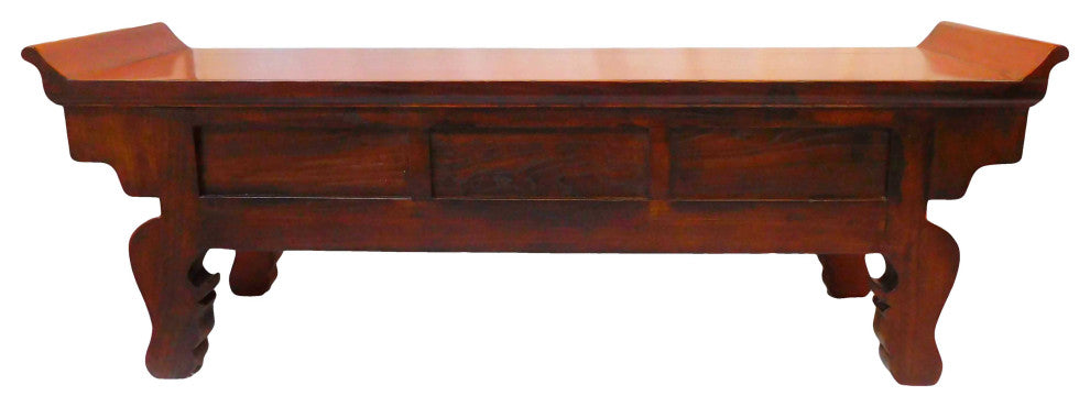 Chinese Antique Meditation Table With Drawers and Wing Top